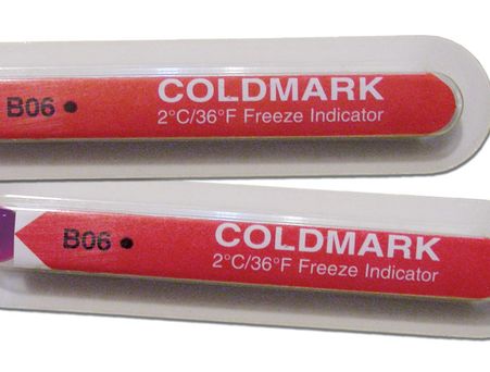 Одноразовый индикатор понижения температуры Колдмарк